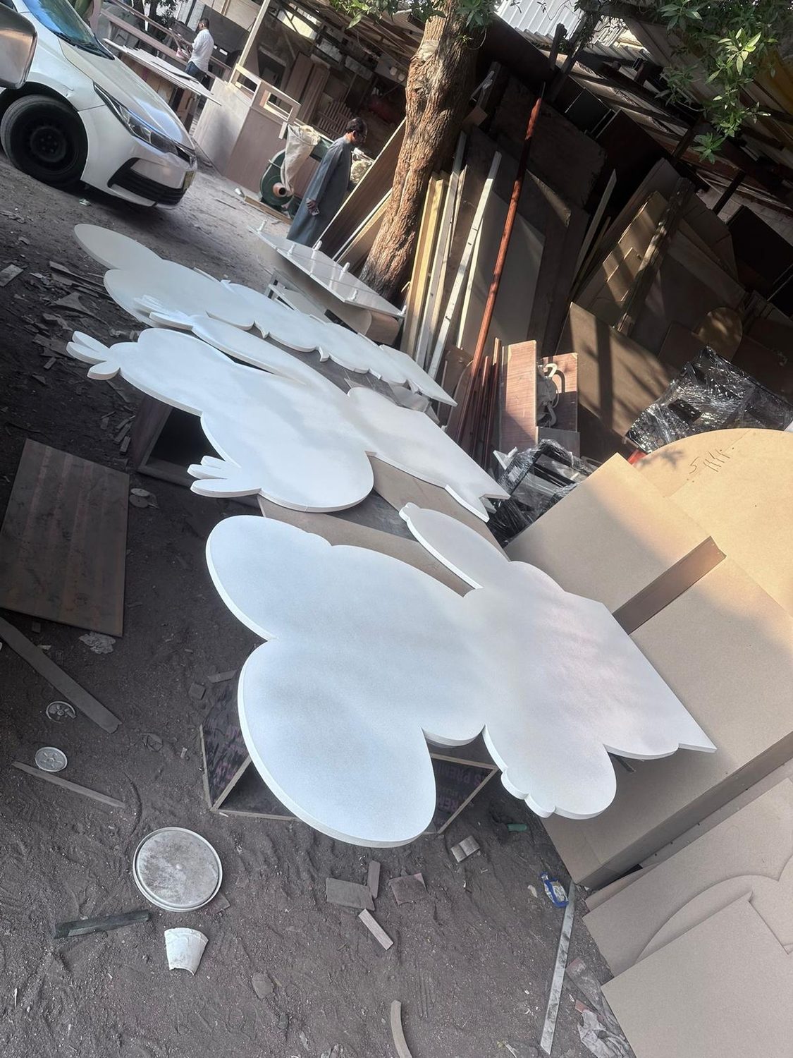 Al Khiran Marina Market Event Fabrication preparation